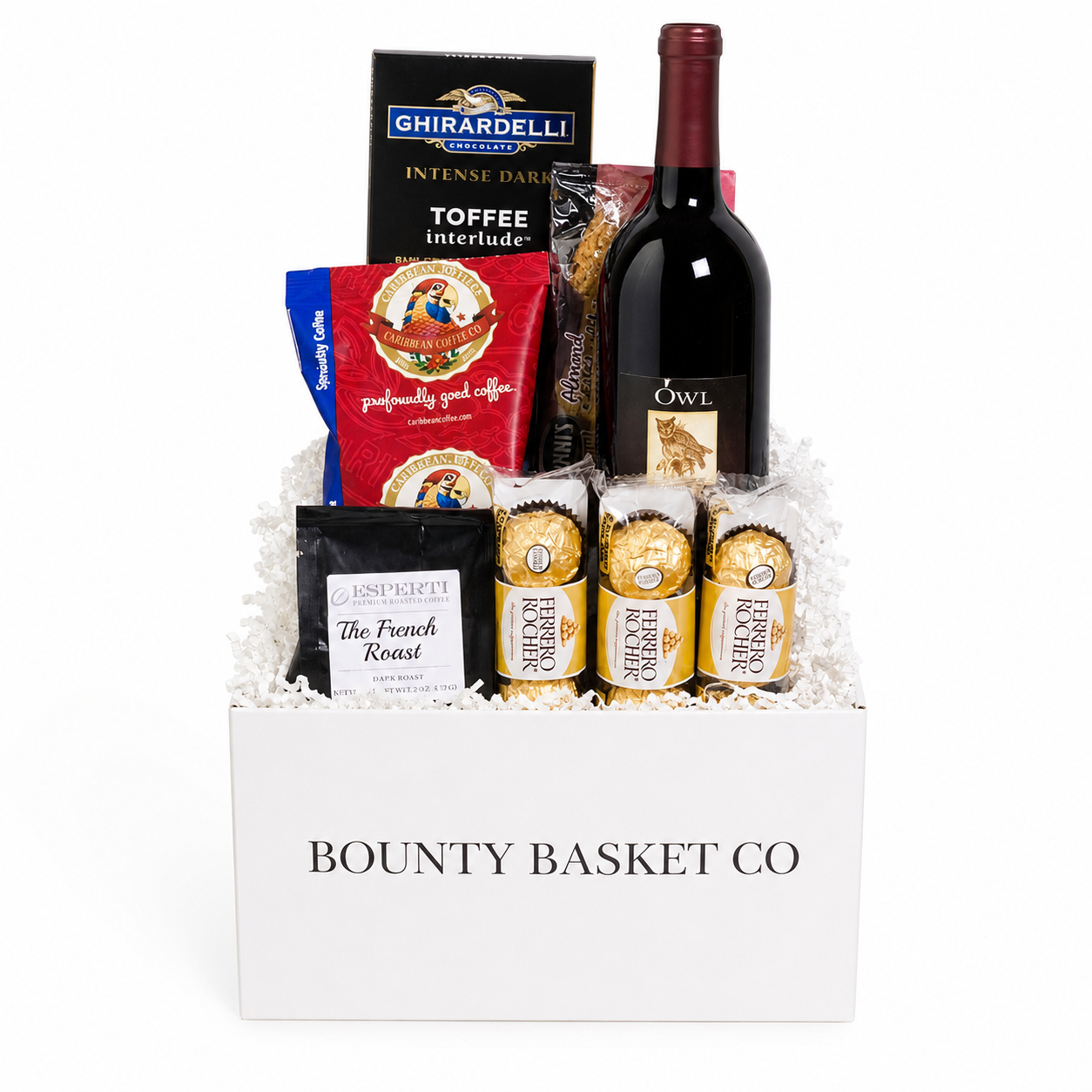 Wine and Coffee Gift Basket for Her