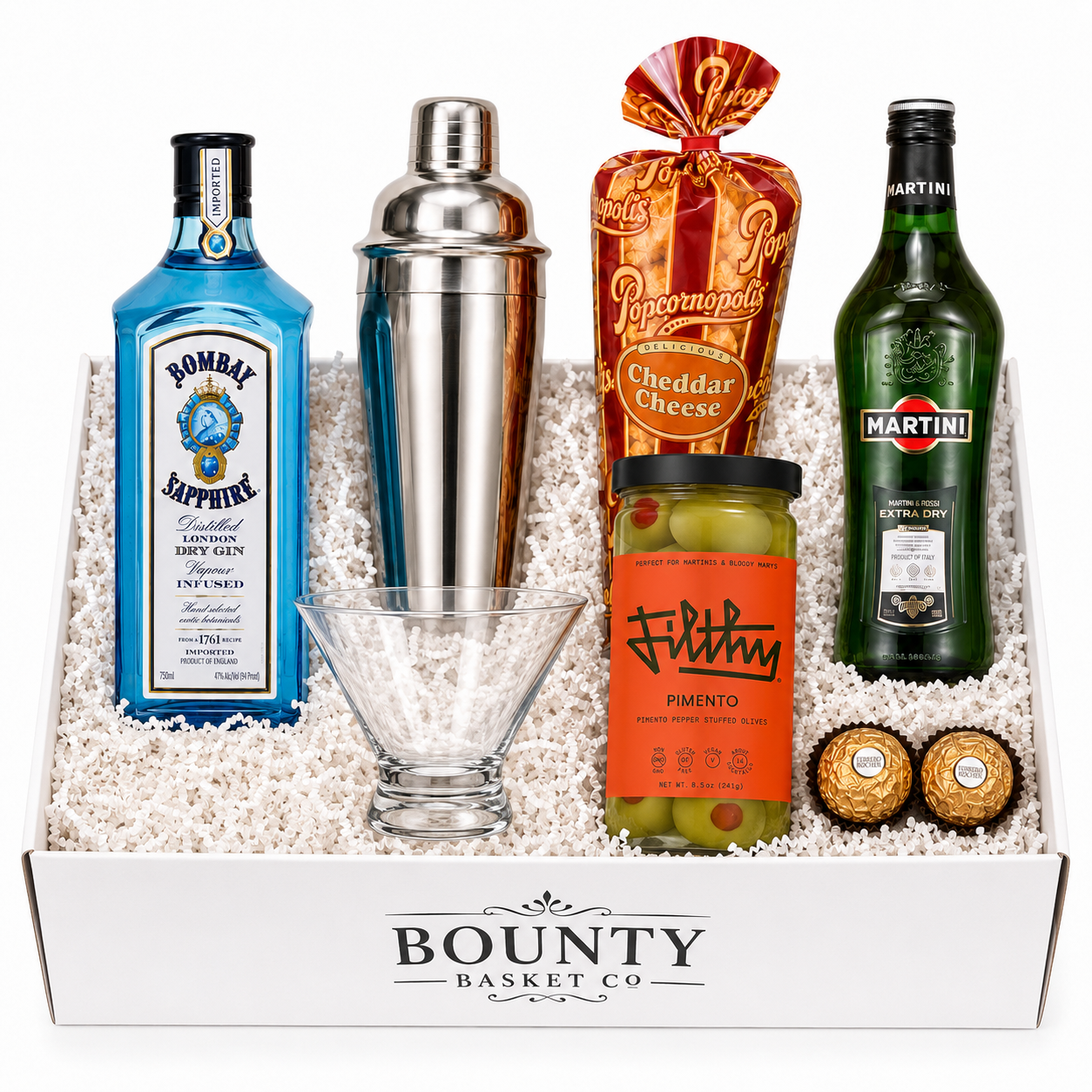 Gin Martini Gift Basket for Her