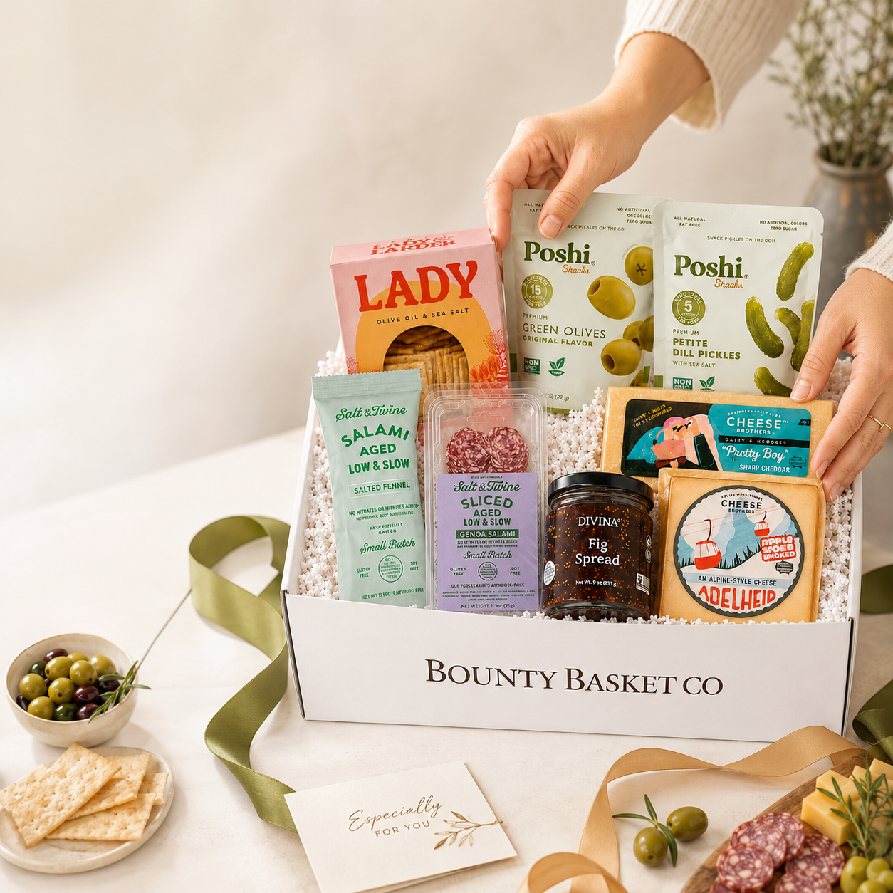 Meat and Cheese Sampler Charcuterie Gift Box