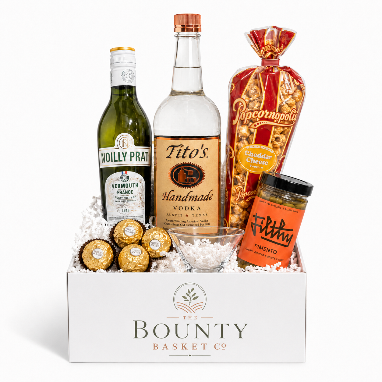 The Dirty Martini - Vodka Martini Gift Basket for Her