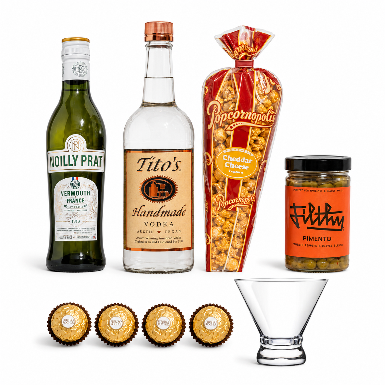 The Dirty Martini - Vodka Martini Gift Basket for Her