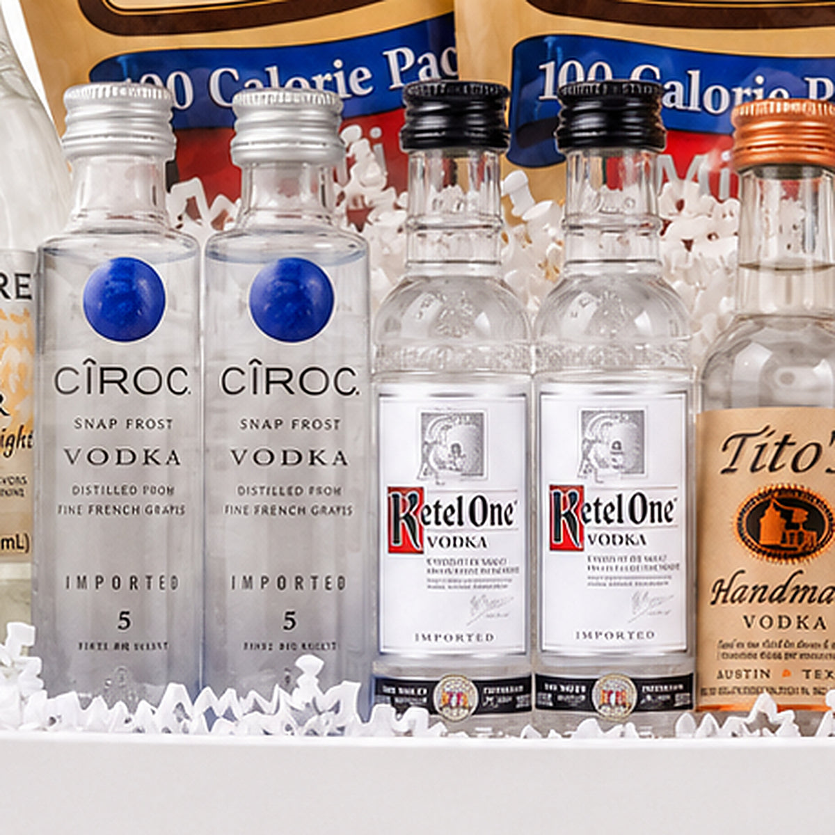 Close-up of the Ketel One Vodka included in the Vodka Tonic Gift Set.