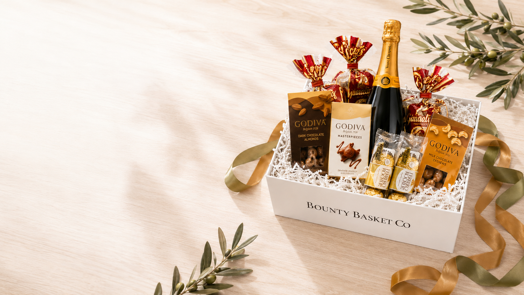 The Lux Champagne Celebration Gift Basket for Her
