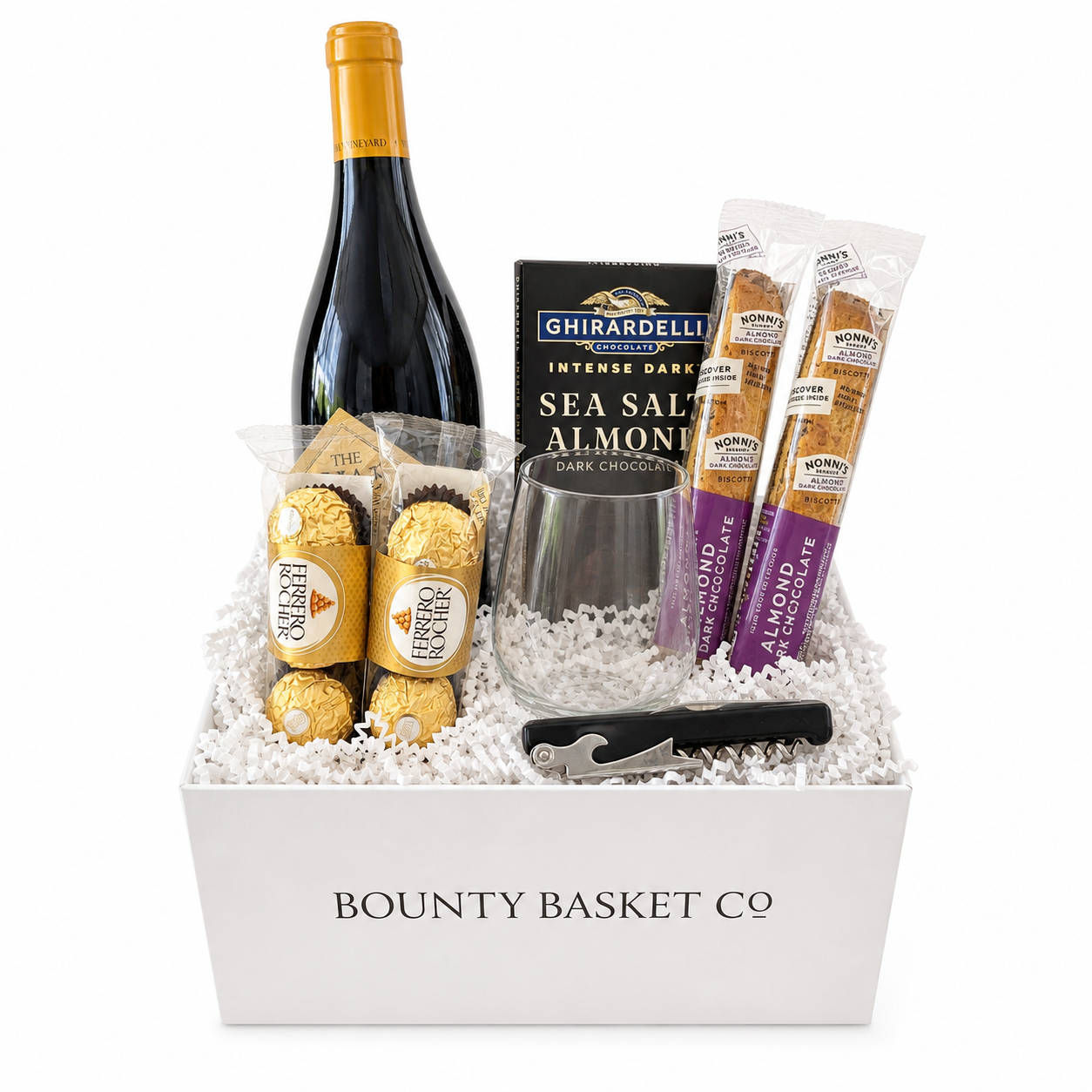 Ojai Vineyard Chardonnay Wine Gift Basket for Her
