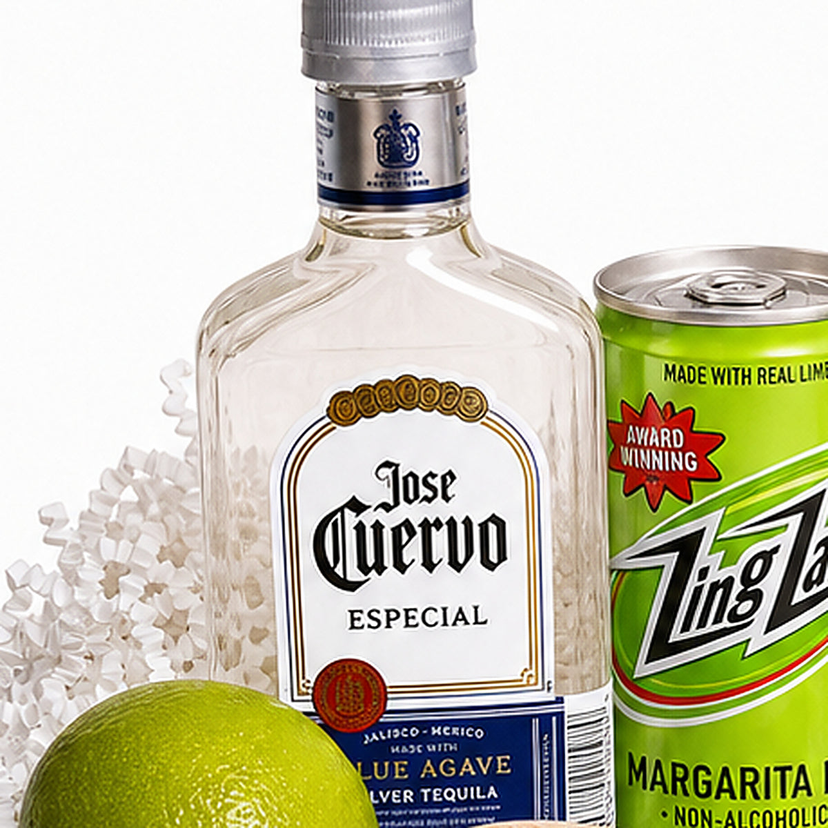 Close-up of the Jose Cuervo Especial tequila included in the Margarita Gift Set.