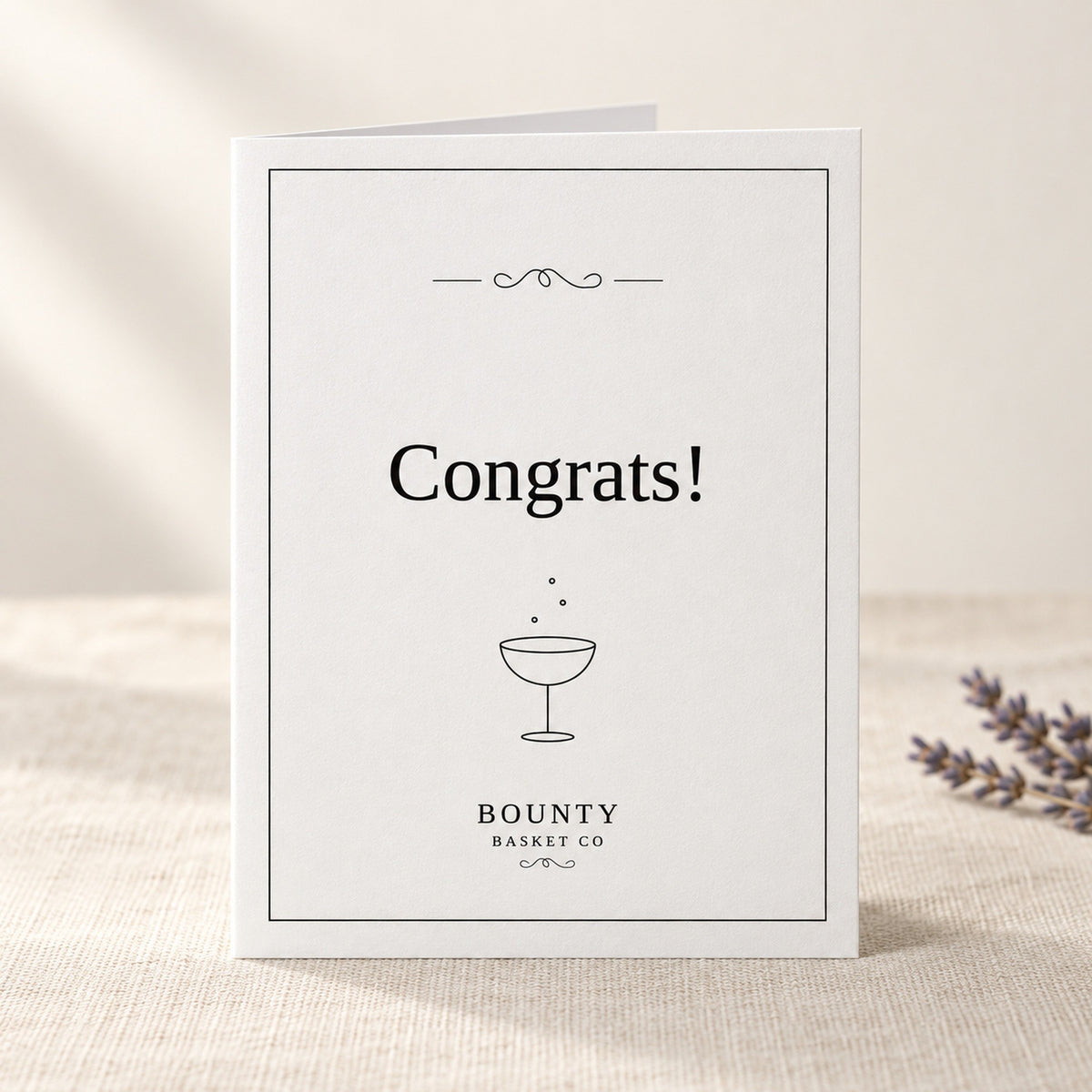 Congrats greeting card from The Bounty Basket Co.