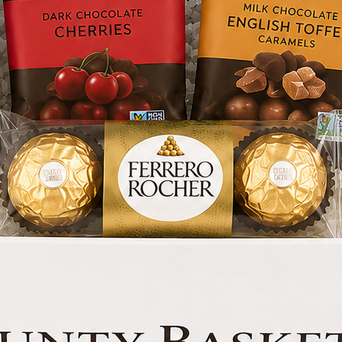 Close-up of the Ferrero Rocher included in the Chocolate Gift Box.